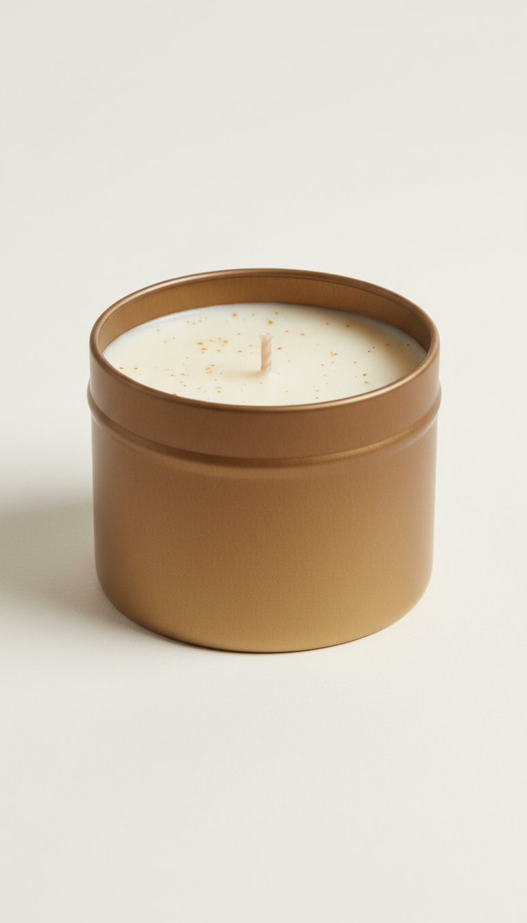 Hand-poured Cardamom Cream Candle Tin